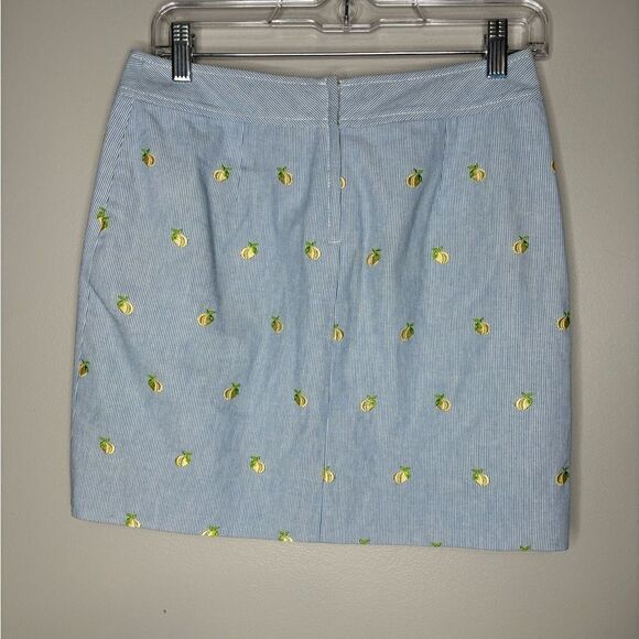 Lily Pulitzer Lemon embroidered Striped Mini Skirt - Picture 3 of 4